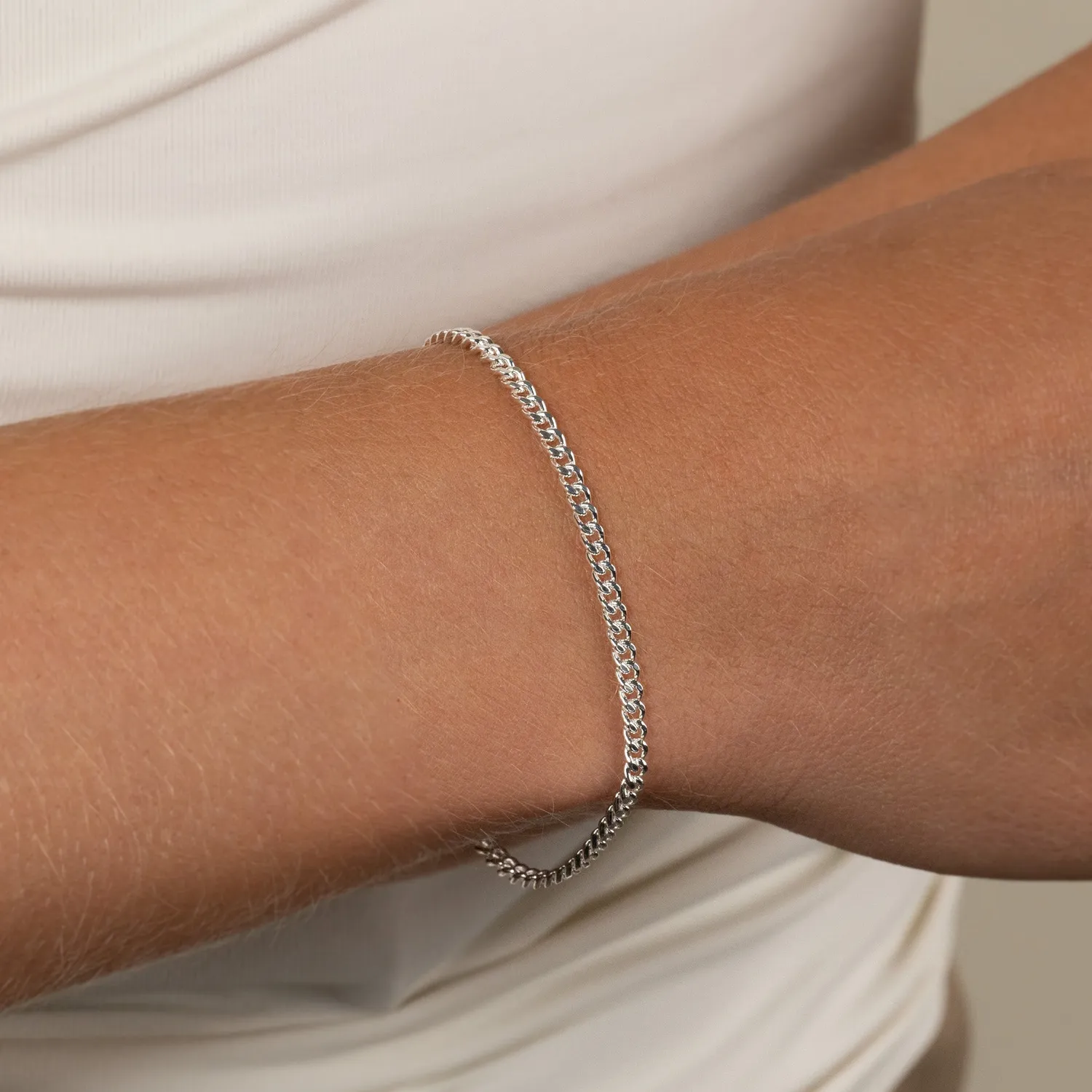 Sisi Copenhagen Sia Small panserarmbånd sølv 15,5 cm