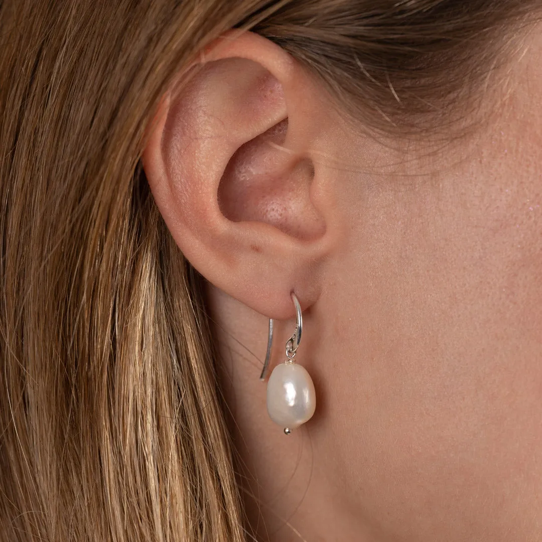 Sisi Copenhagen Noella Pearl Silver øreringe barokperle
