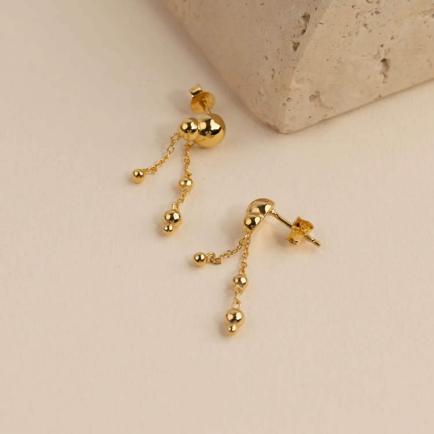 Sisi Copenhagen Paloma Golden Drop øreringe forgyldt