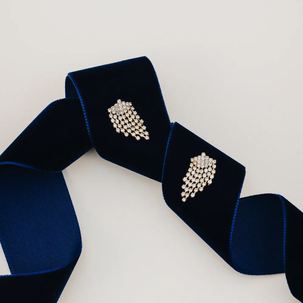 Orelia Mini Waterfall Cupchain øreringe guld