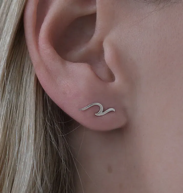 Wos Tribal Single Stud ørering sølv enkelt