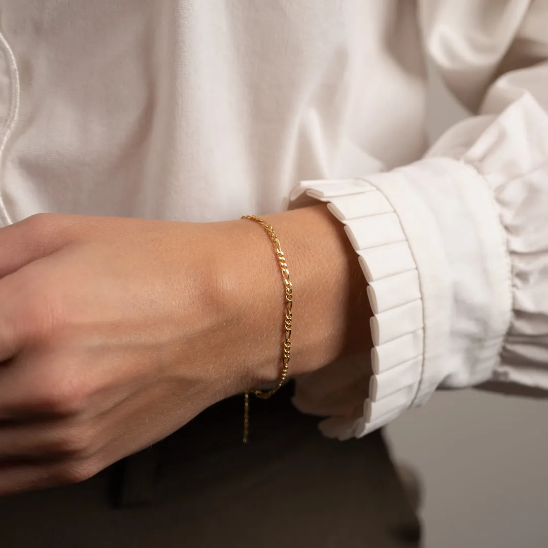 Sisi Copenhagen Uma figaroarmbånd forgyldt 16-19 cm