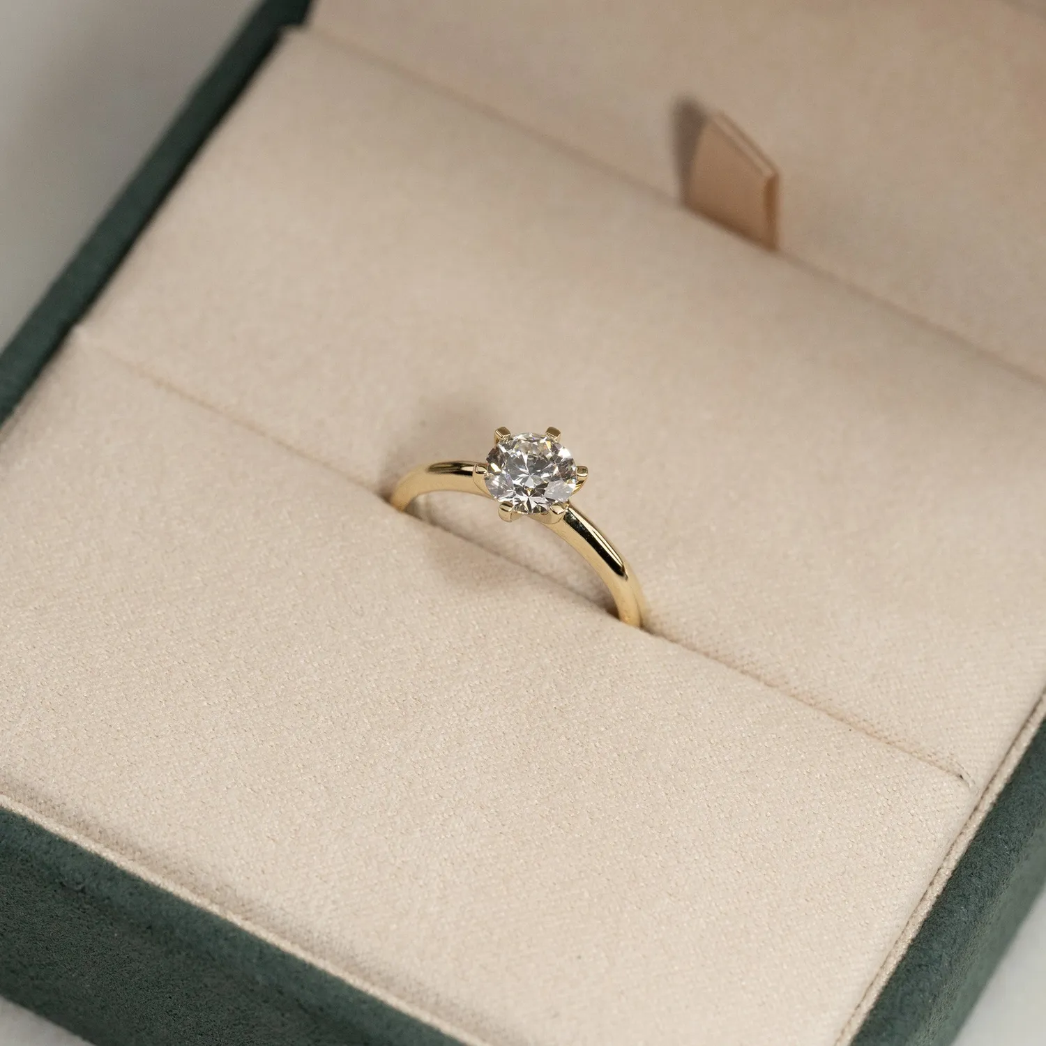 Sisi Copenhagen Classic Solitaire diamantring guld 0,5 ct