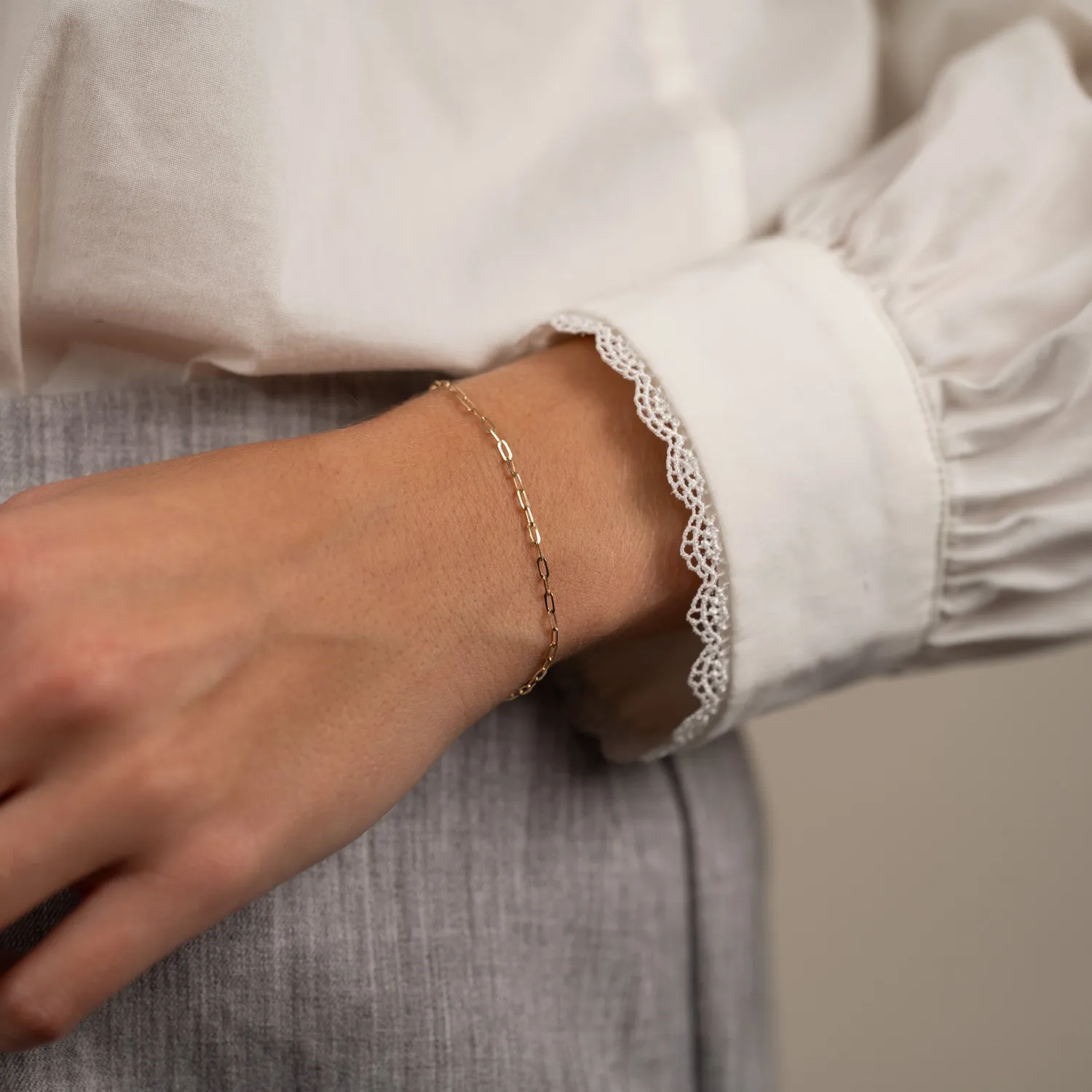 Sisi Copenhagen Alma Small armbånd massivt 9 kt guld 20 cm