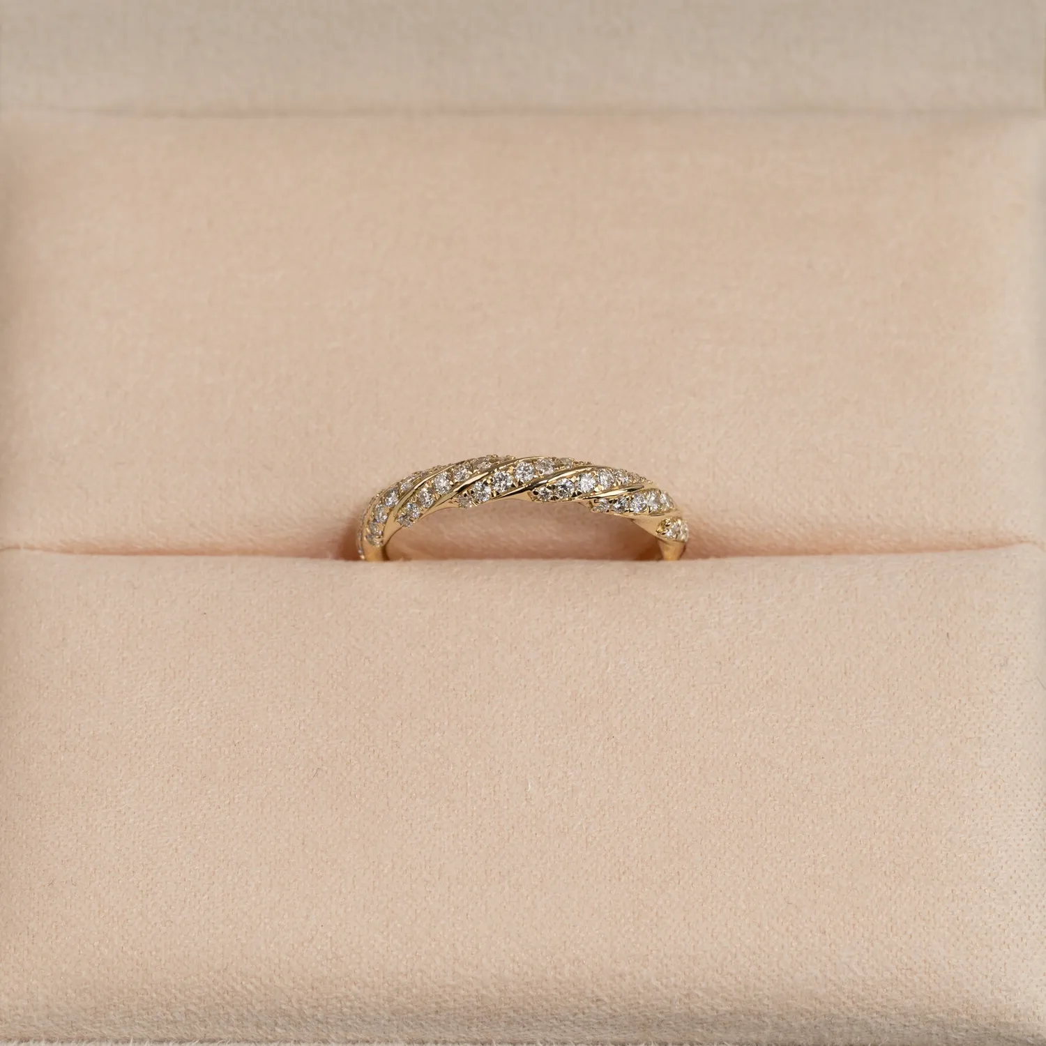 Sisi Copenhagen Twisted Alliance 0,4 ct ring guld 14 kt