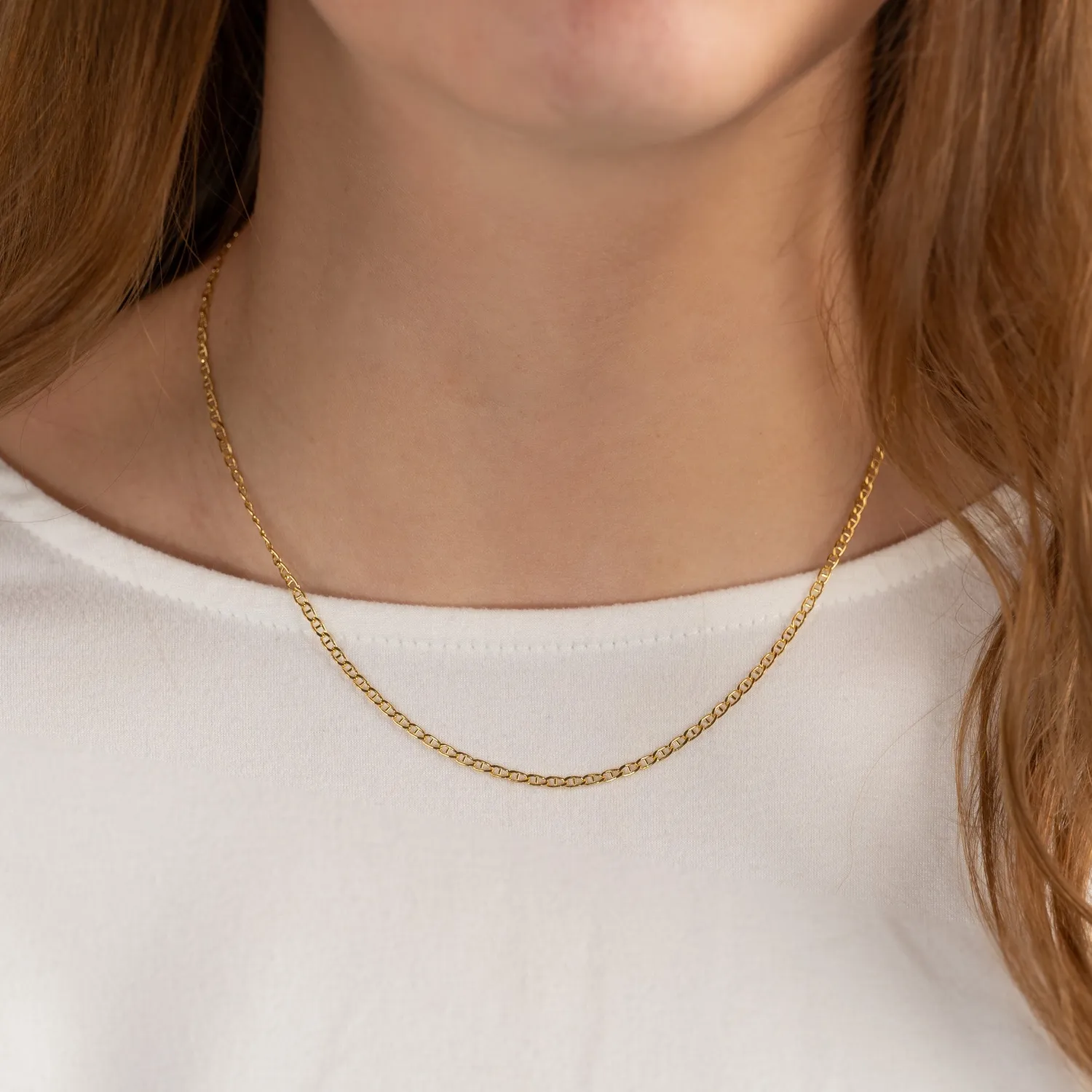 Sisi Copenhagen Auda Golden Chain kæde 42 cm forgyldt