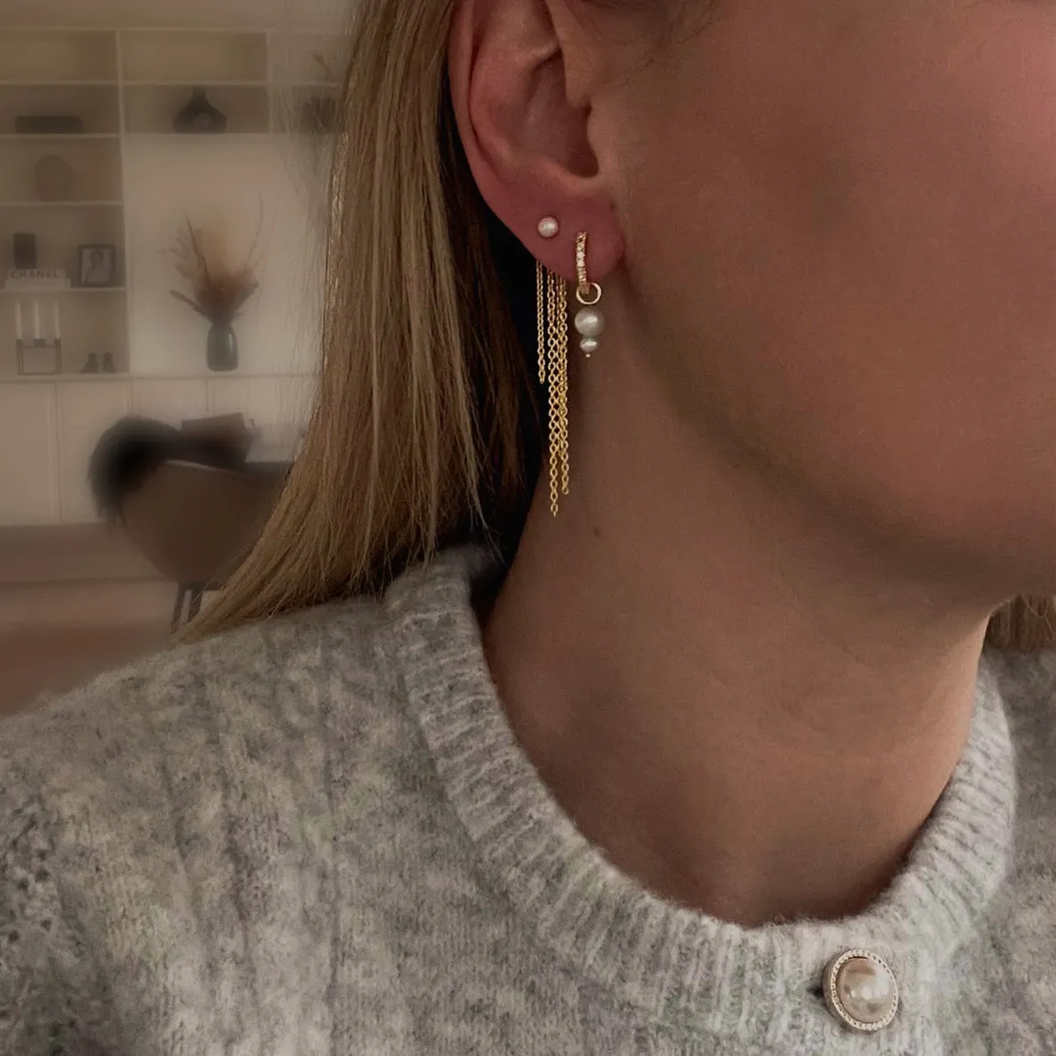 Bykjaergaard Individual charm forgyldt kæde vedhæng