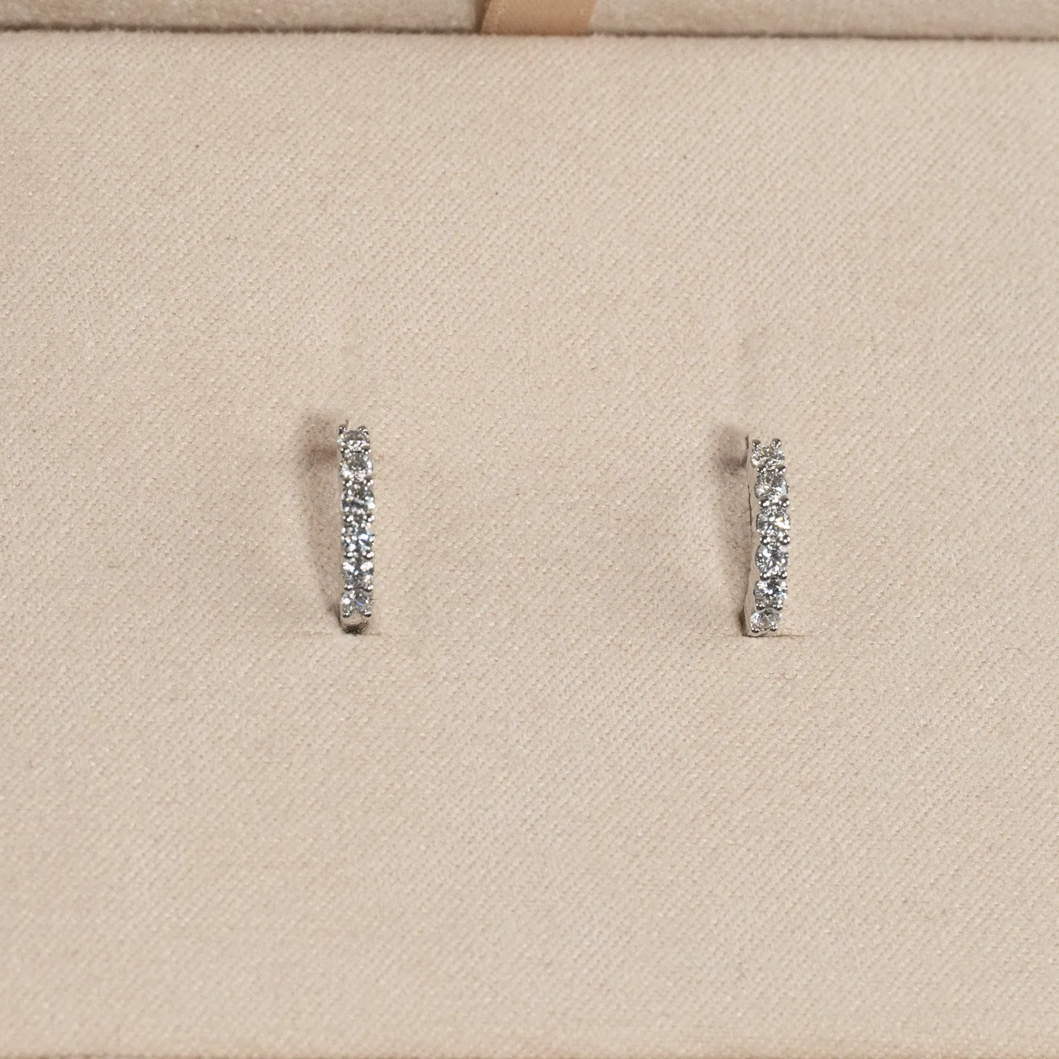 Sisi Copenhagen Prong Lab-Diamond creoler hvidguld 0,35 ct
