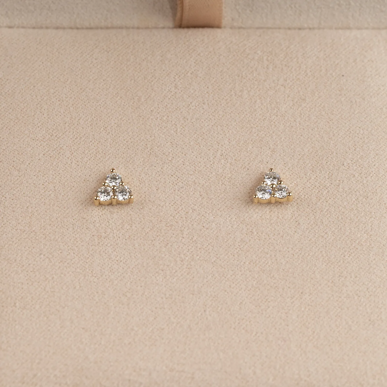 Sisi Copenhagen Trio ørestikkere 0,43ct 14kt guld lab-diamant