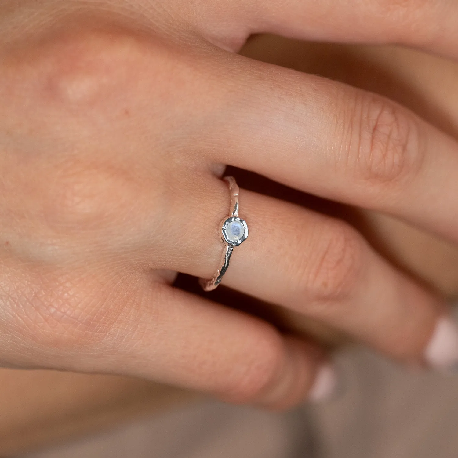 Sisi Copenhagen Selene ring sølv månesten