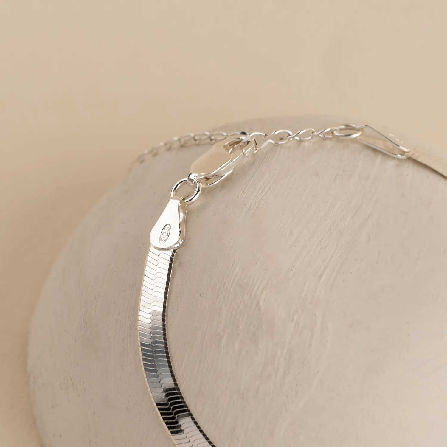 Sisi Copenhagen Aya Silver armbånd slangekæde 5 mm sølv