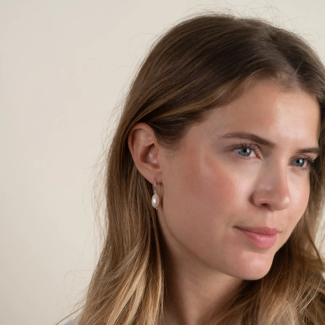 Sisi Copenhagen Noella Pearl Silver øreringe barokperle
