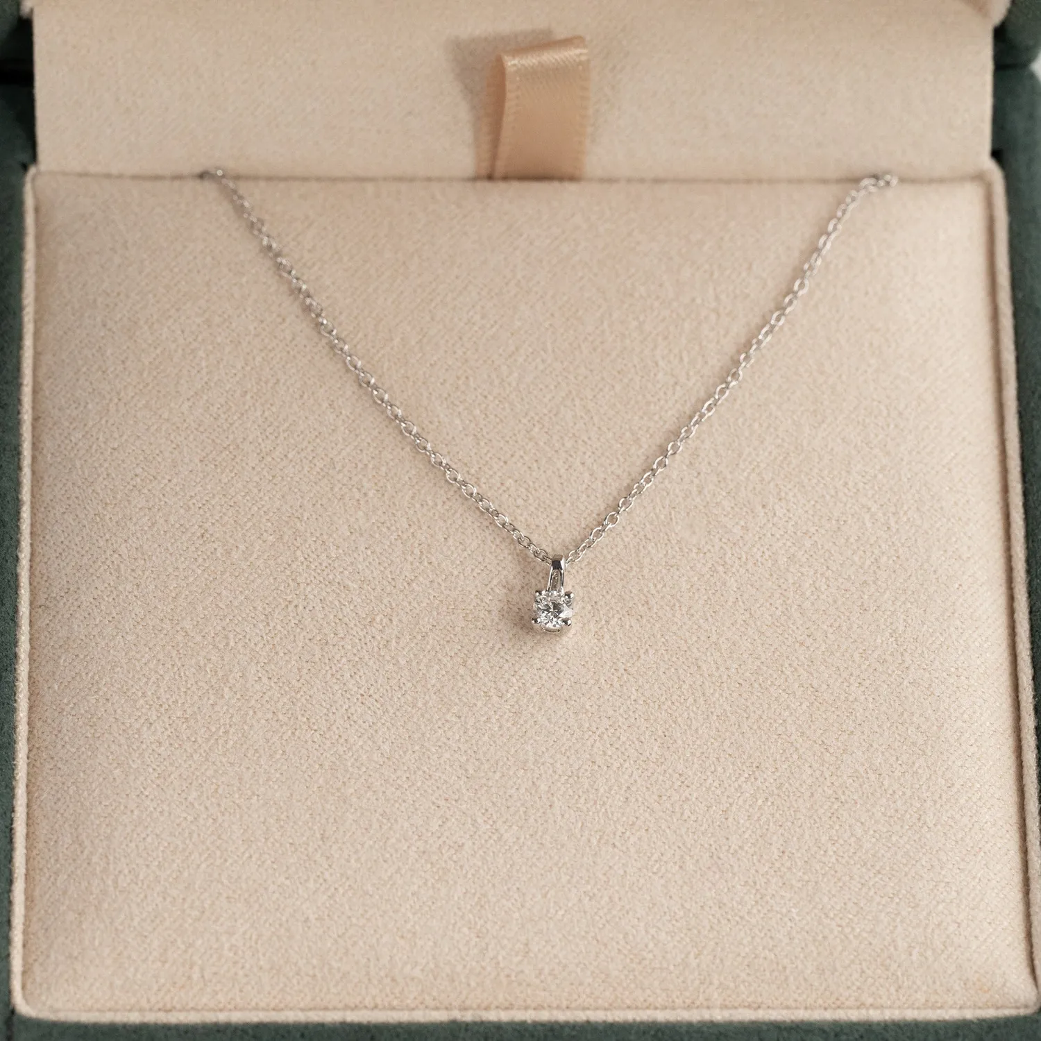 Sisi Copenhagen Diamond Prong Solitaire diamantvedhæng 0,1 ct
