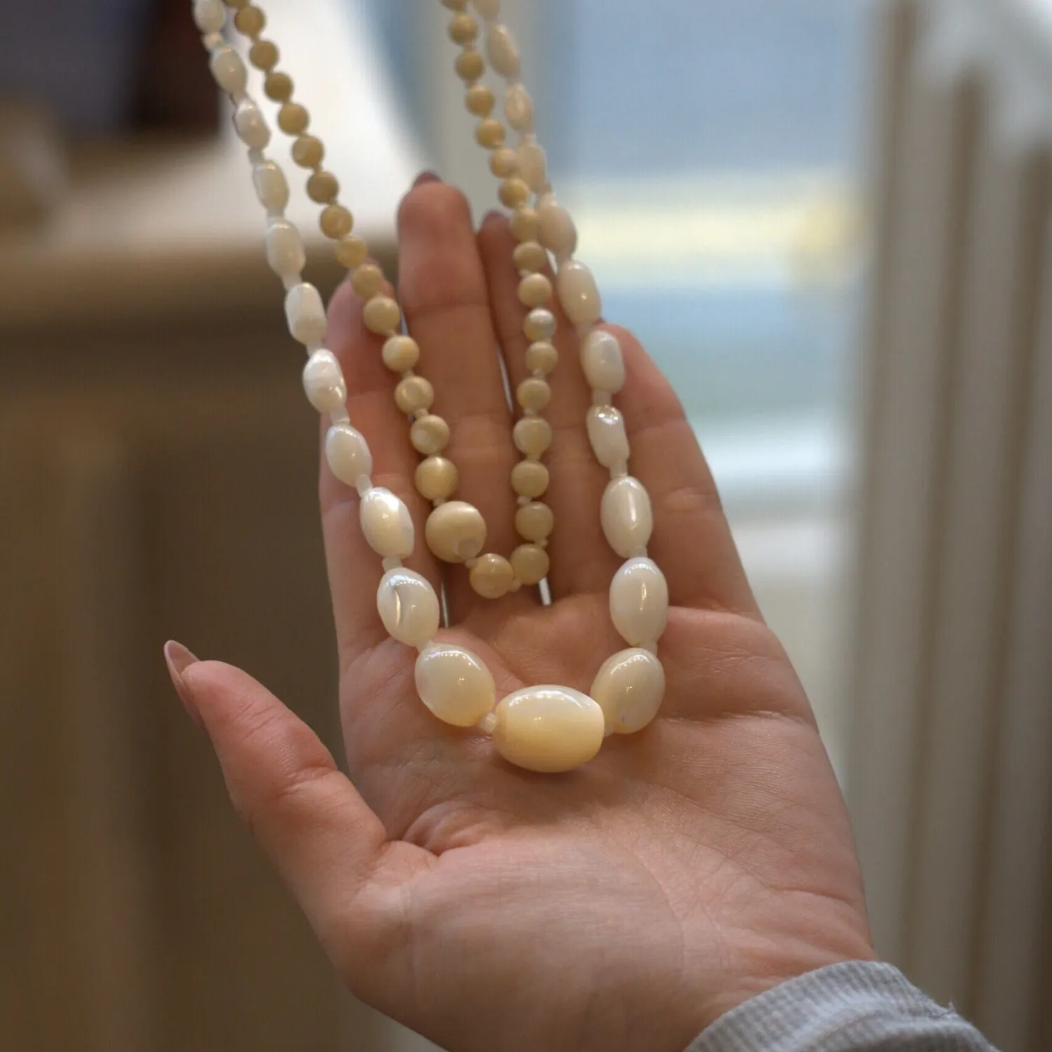 Orelia Vintage Mother Of Pearl halskæde perlemor