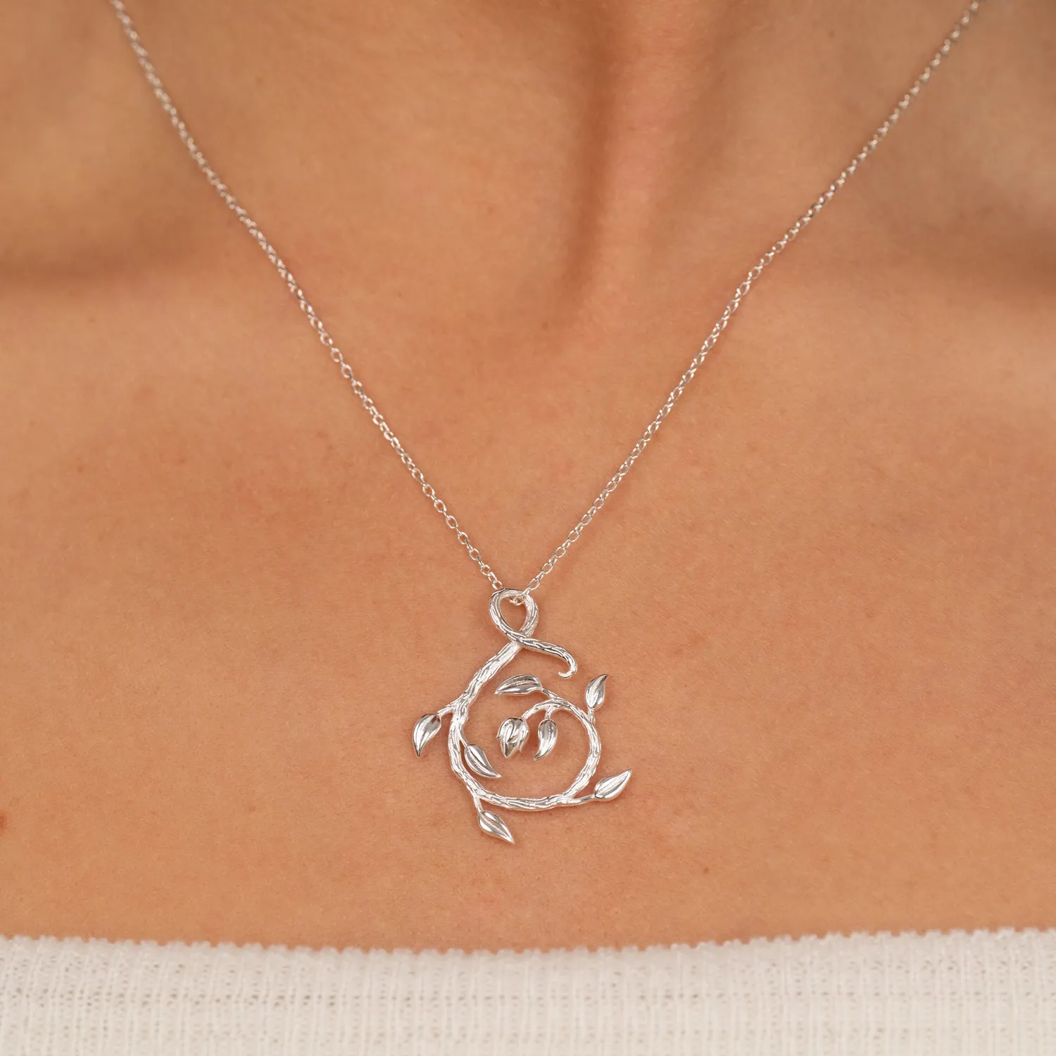 Sisi Copenhagen Eden Swirl vedhæng sterlingsølv 30 mm