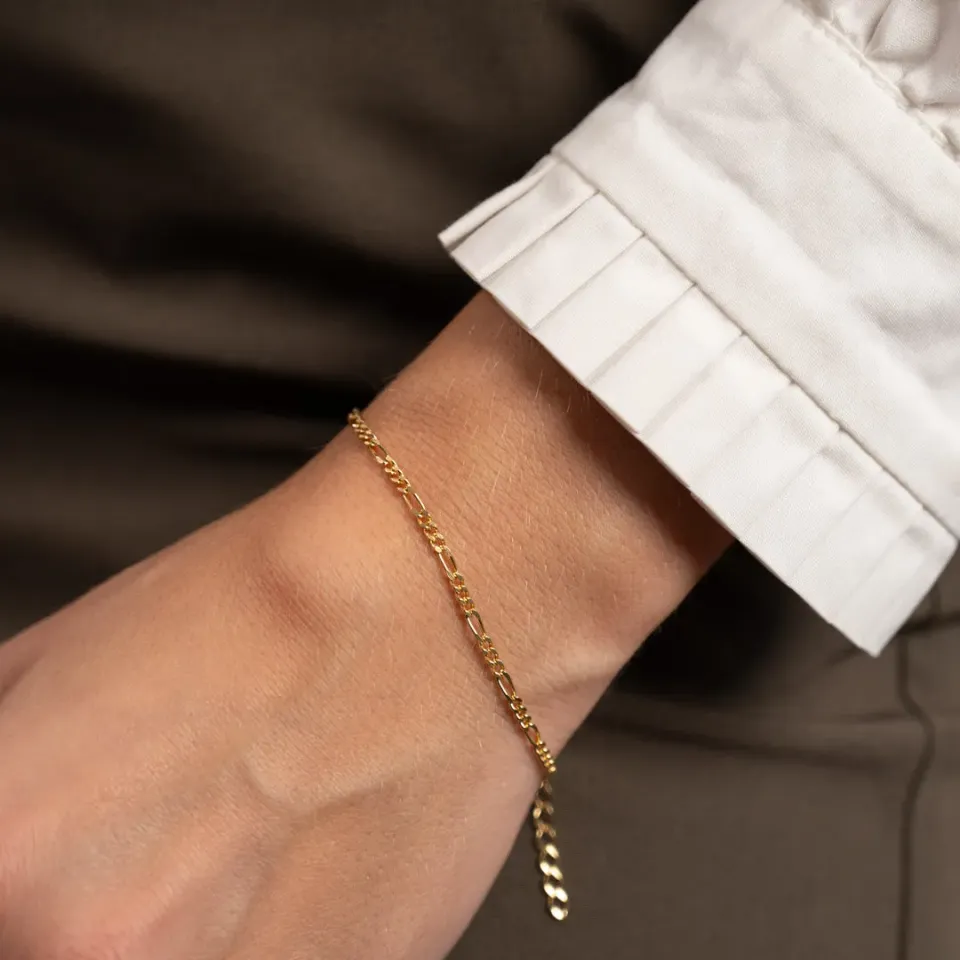 Sisi Copenhagen Uma figaroarmbånd forgyldt 16-19 cm