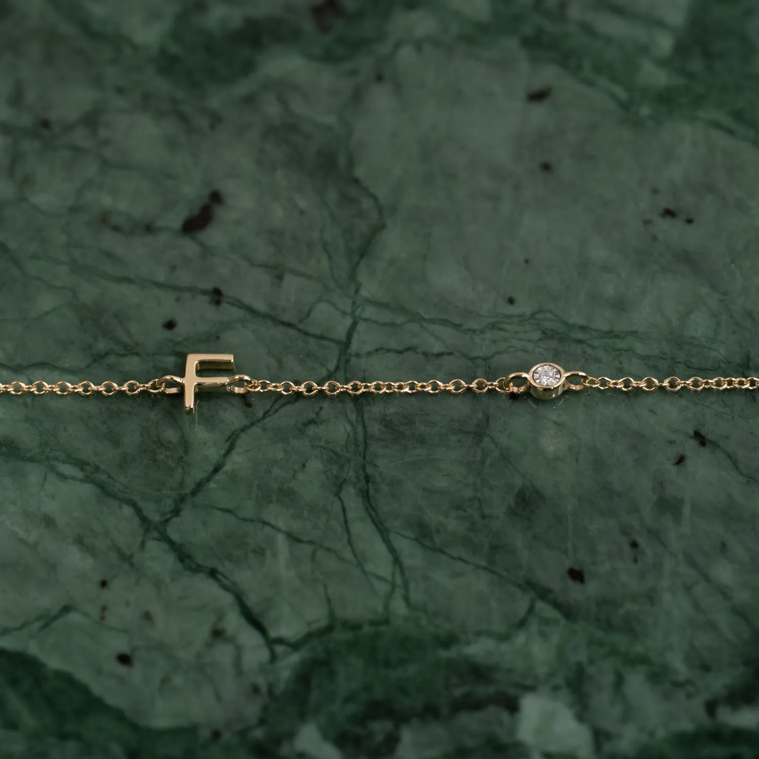 Sisi Copenhagen Letter Lab-Diamond armbånd guld 0,01 ct