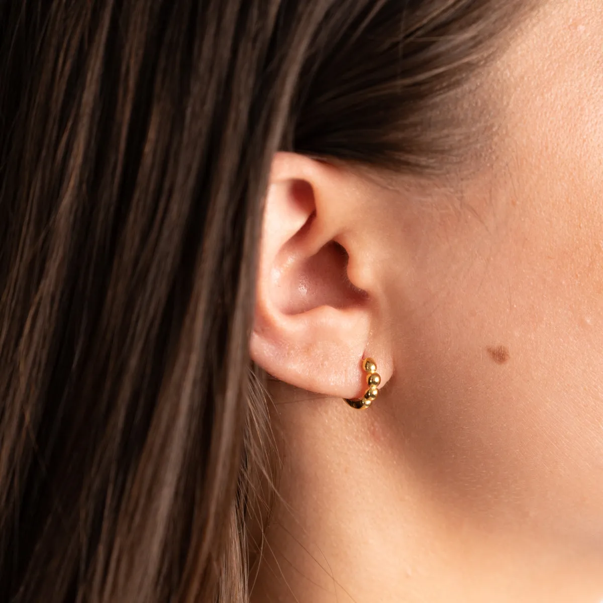 Sisi Copenhagen Dicte Small Golden creoler forgyldt