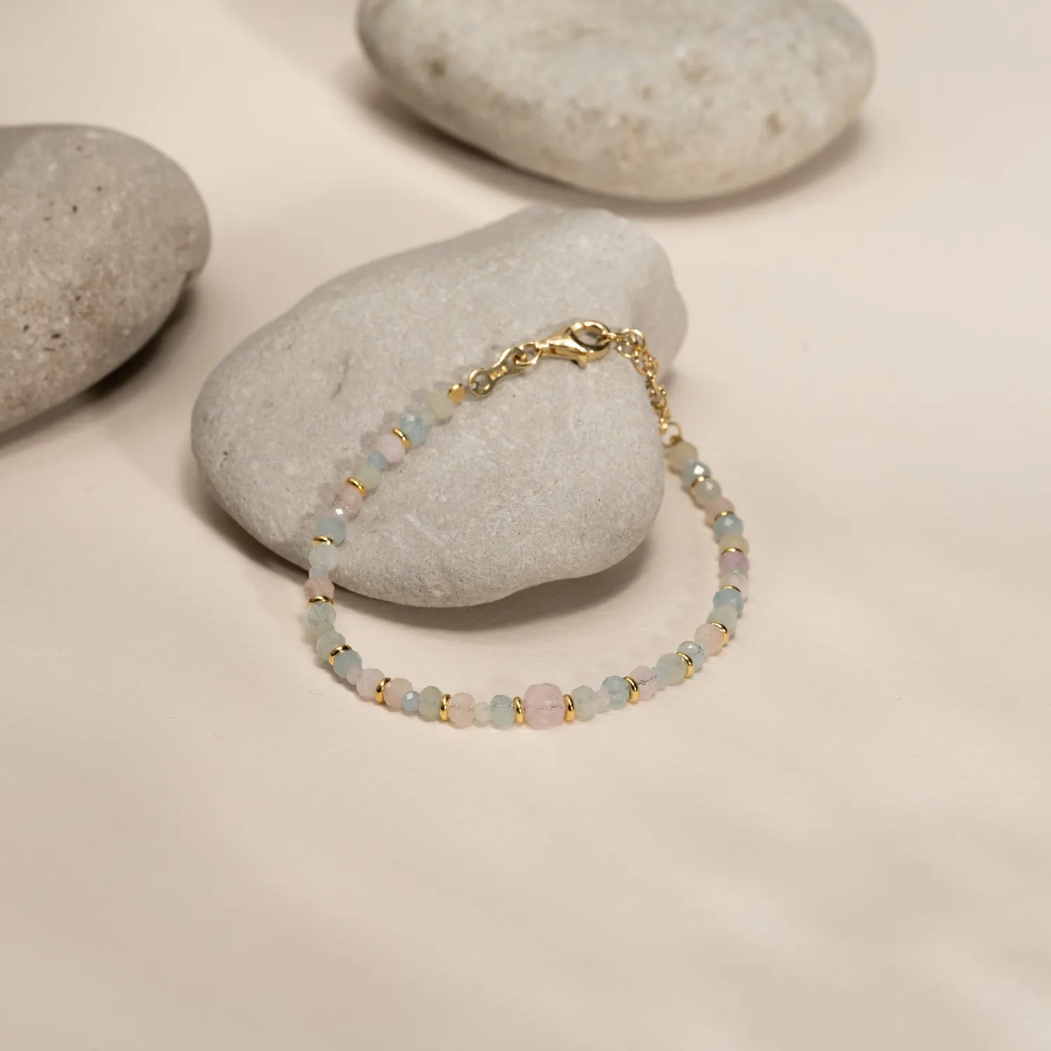 Sisi Copenhagen Isla Morganite armbånd forgyldt morganit