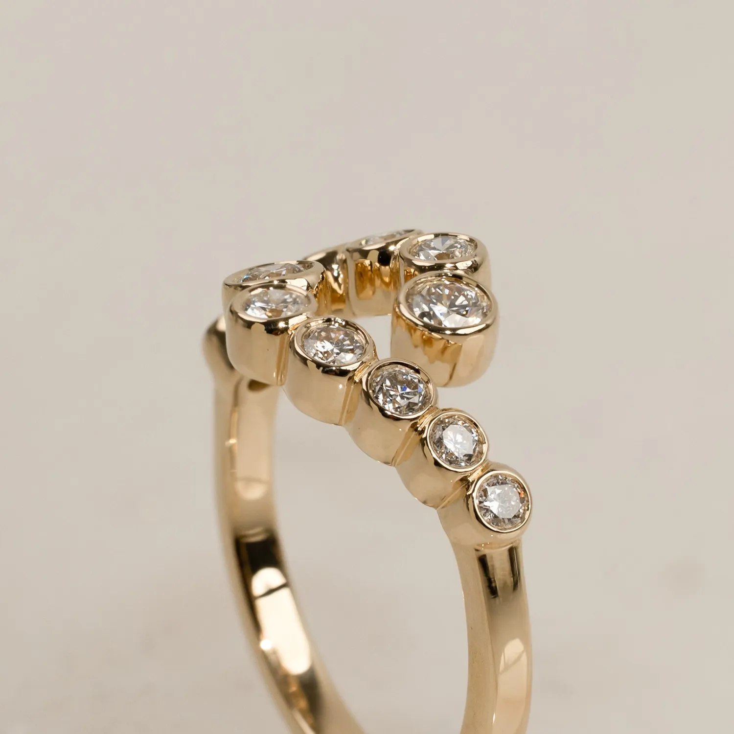 Sisi Copenhagen Swirl lab-diamantring 0,5ct 14kt