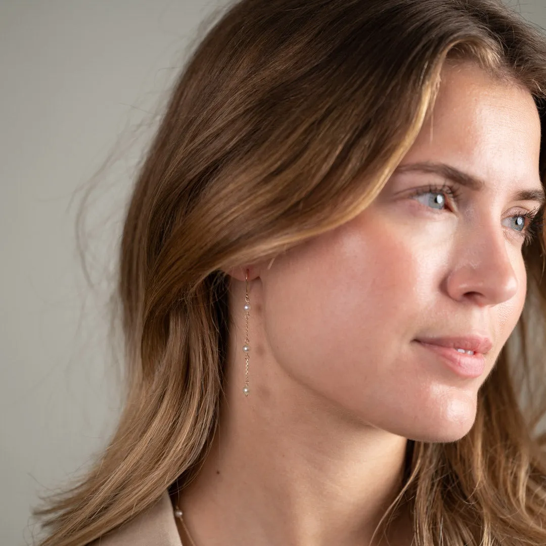 Sisi Copenhagen Erica Pearl øreringe 9 kt guld perler