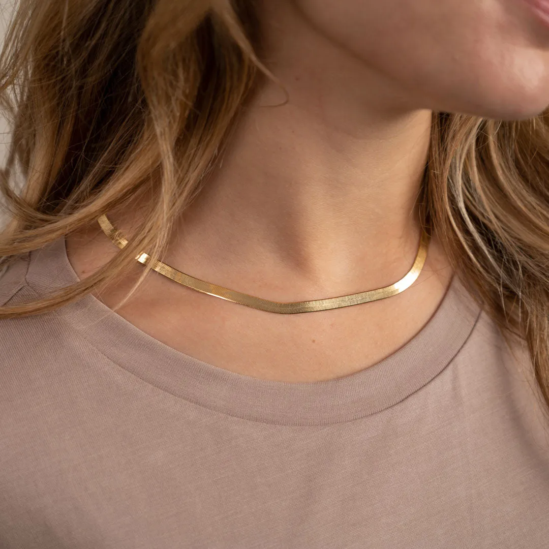 Sisi Copenhagen Aya Golden smykkesæt forgyldt halskæde+armbånd