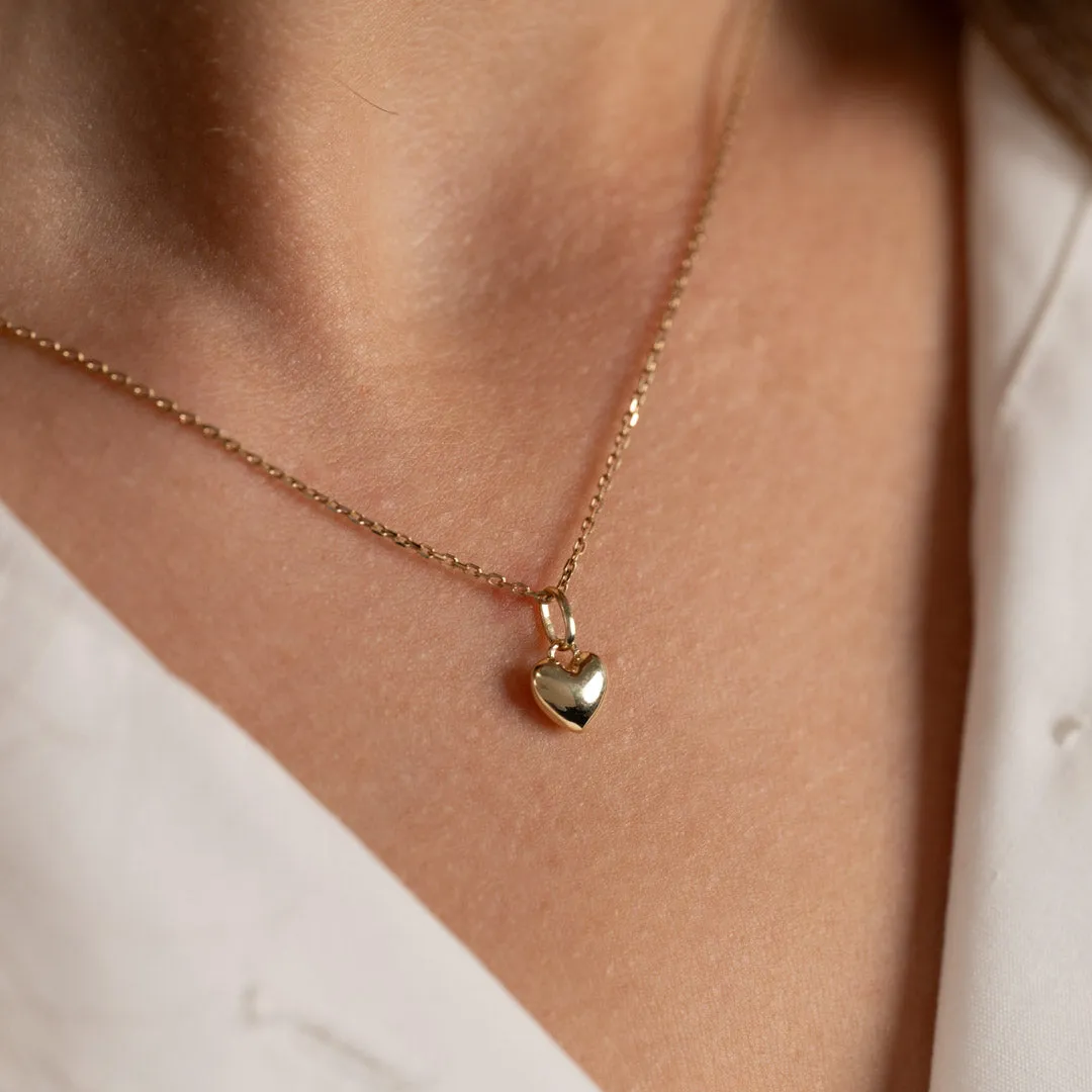 Sisi Copenhagen Heart Solid Gold vedhæng 7 mm 9 karat