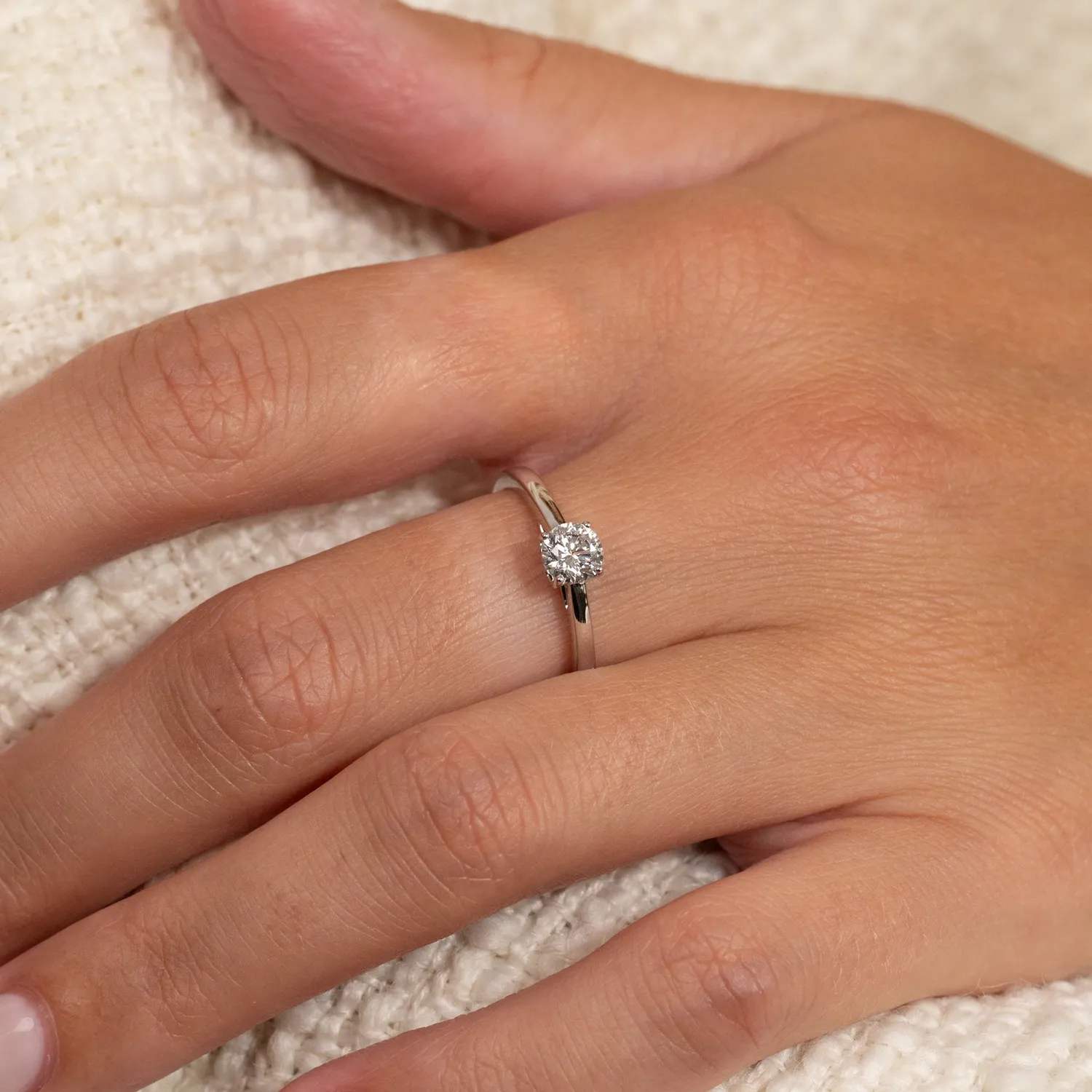 Sisi Copenhagen Solitaire Trellis diamantring 0,55 ct hvidguld