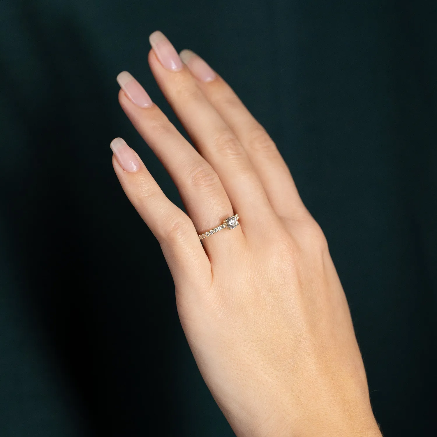 Sisi Copenhagen Hidden-Halo Alliance diamantring 1,0 ct guld