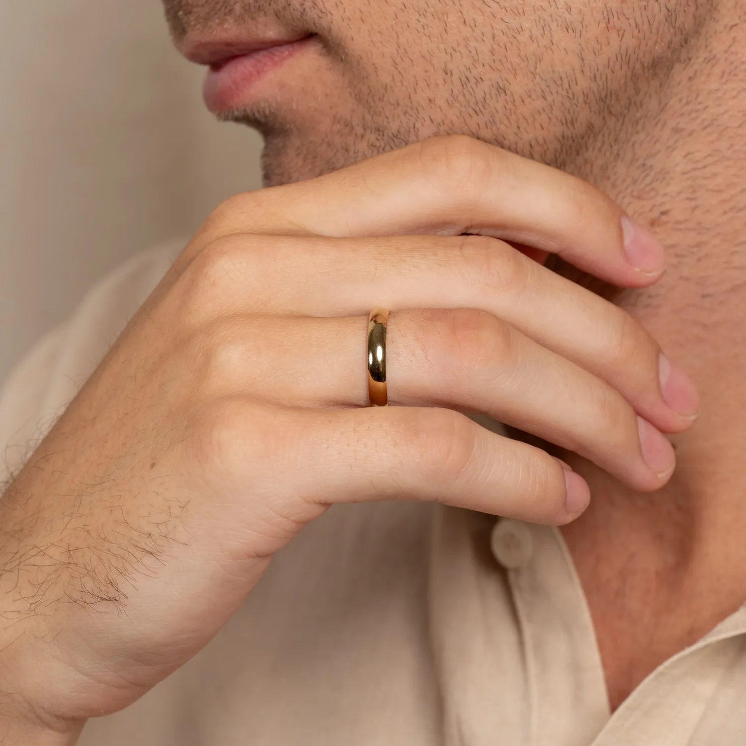 Sisi Copenhagen Classic D-Profile vielsesring 4 mm guld