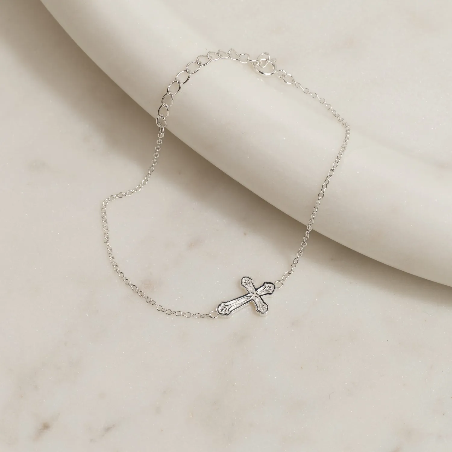 Sisi Copenhagen Dagmar Cross armbånd sølv 16+4 cm