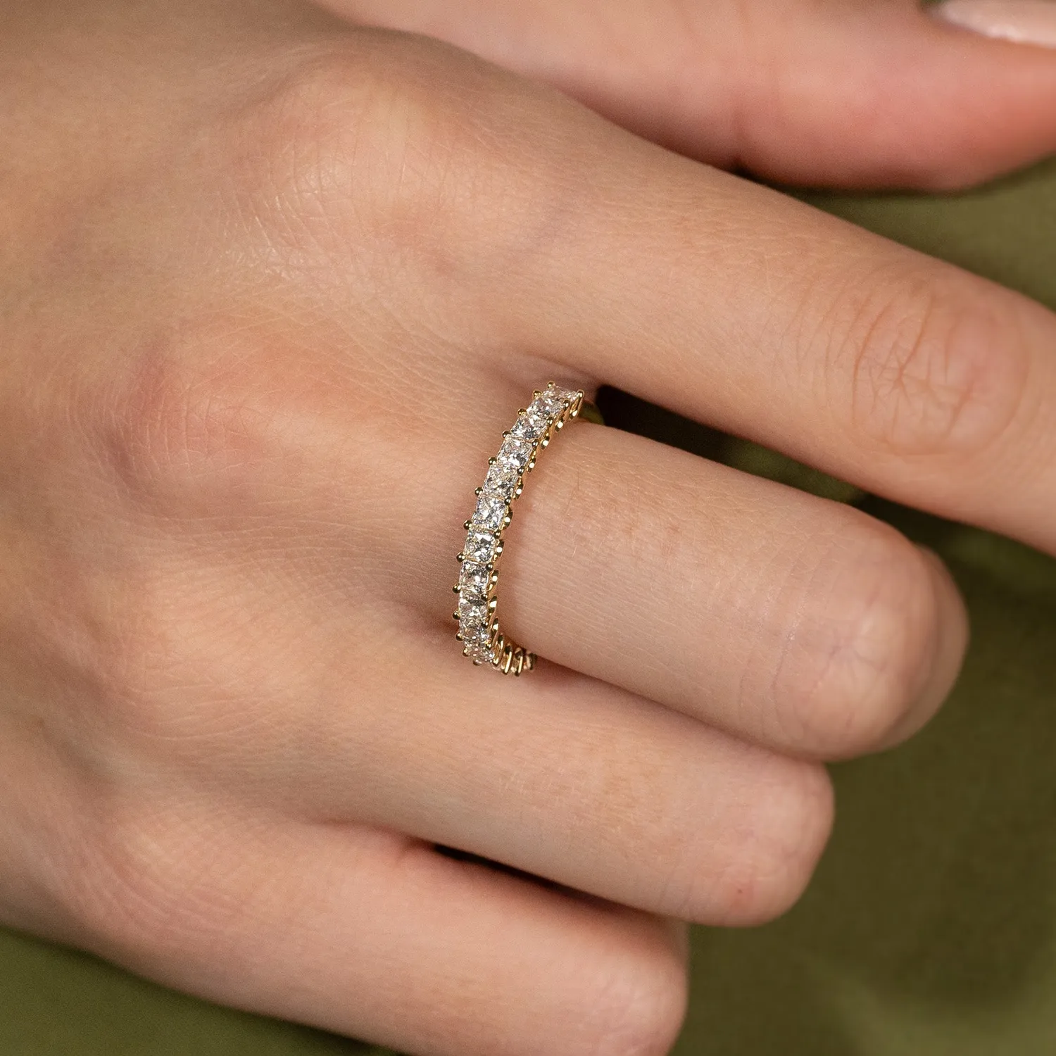 Sisi Copenhagen Princess-Cut alliance ring 1,0 ct 14 kt guld