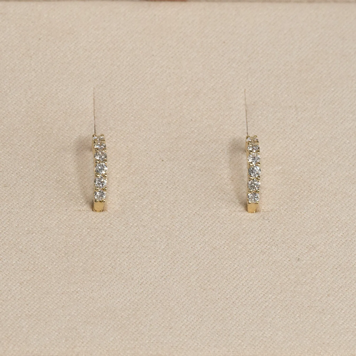 Sisi Copenhagen Prong Lab-Diamond creoler guld 0,35 ct