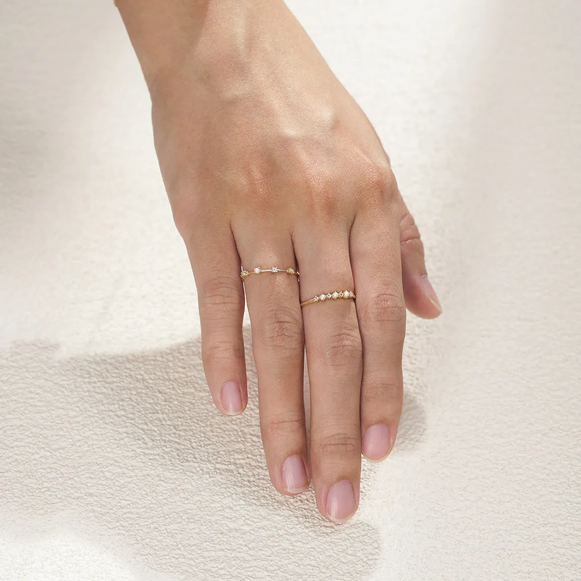 Bykjaergaard Fine ring 14 kt guld topas ferskvandsperle