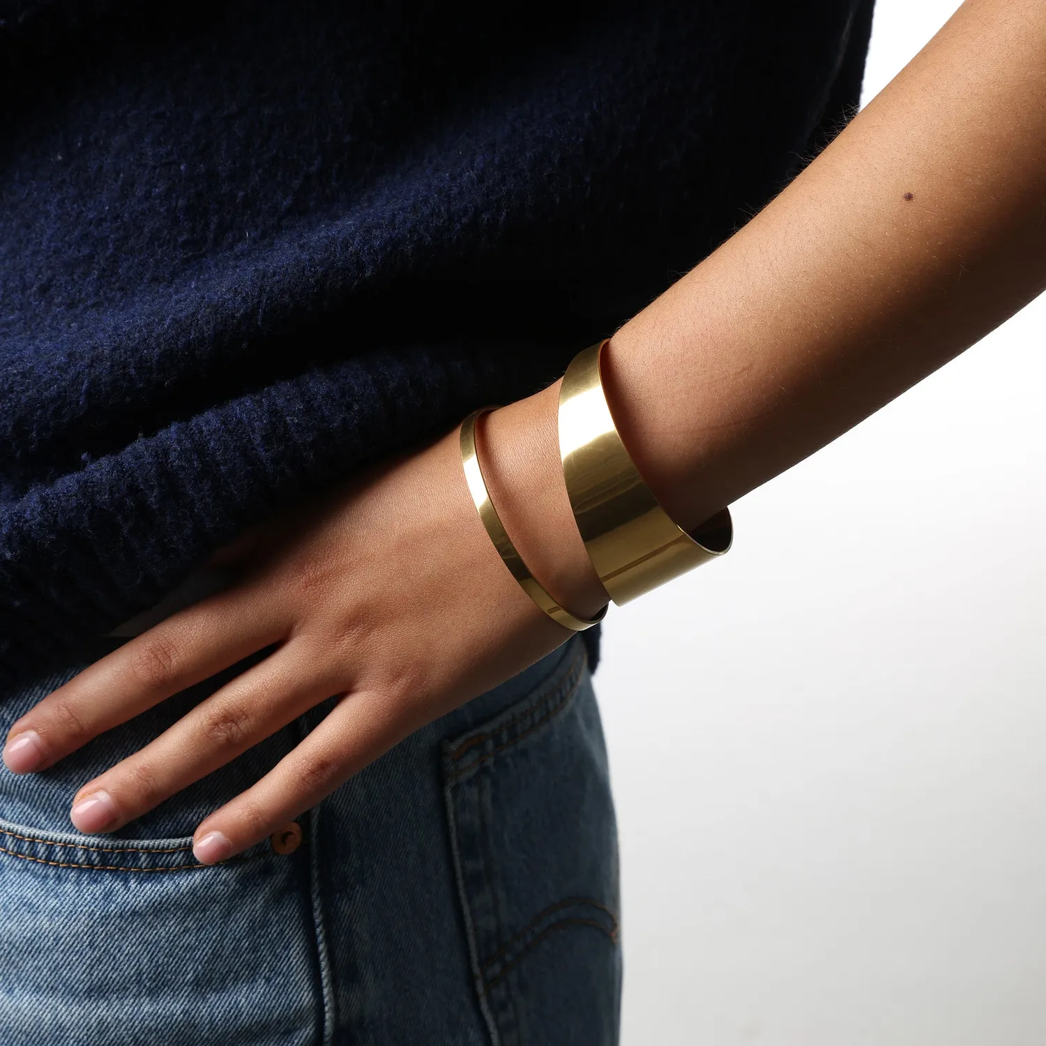 TIMI OF SWEDEN Krista chunky armbånd sølv waterproof