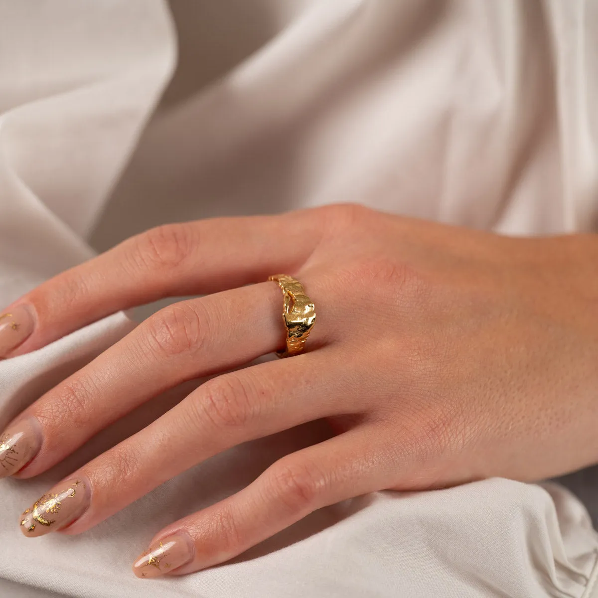 Sisi Copenhagen Ella ring forgyldt organisk 3-9 mm