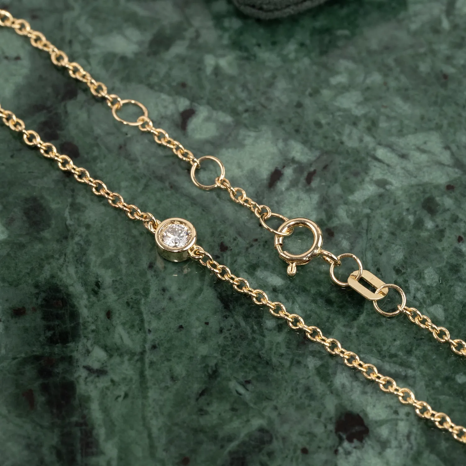 Sisi Copenhagen Solitaire Bezel diamantarmbånd 0,08ct guld