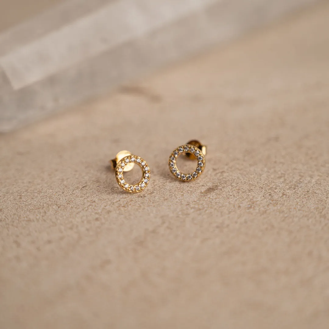Sisi Copenhagen Roberta øreringe forgyldt zirkonia 8mm