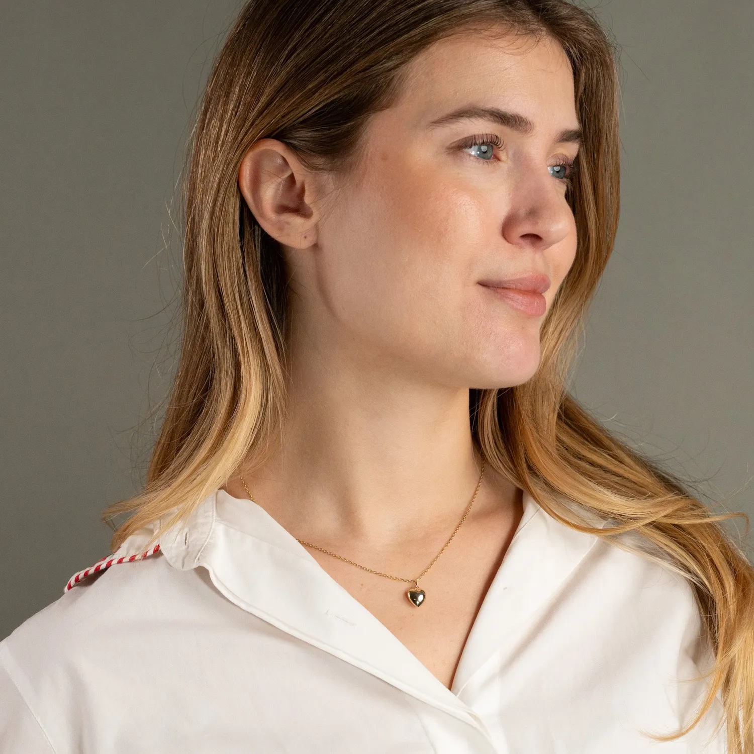 Sisi Copenhagen Heart vedhæng guld 9 kt 10 mm