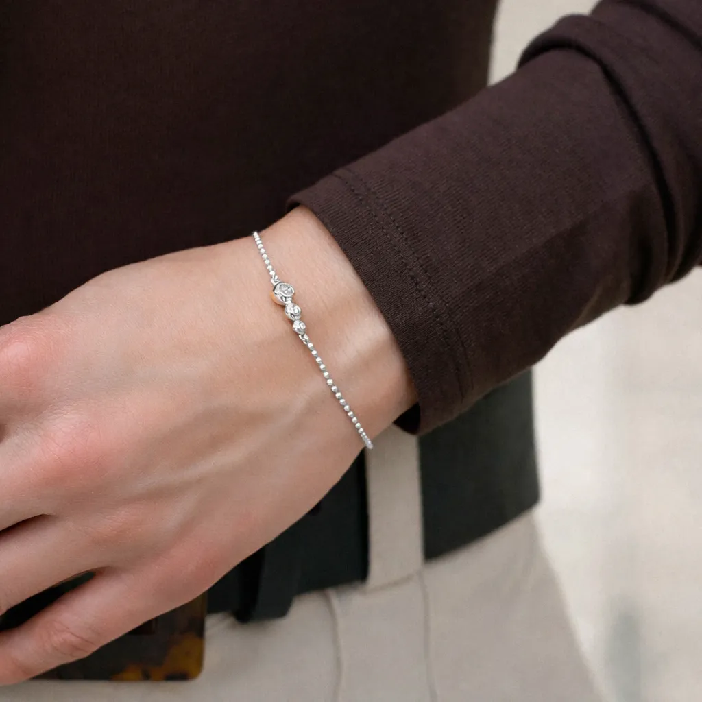 Bykjaergaard Timeless armbånd sølv zirkonia