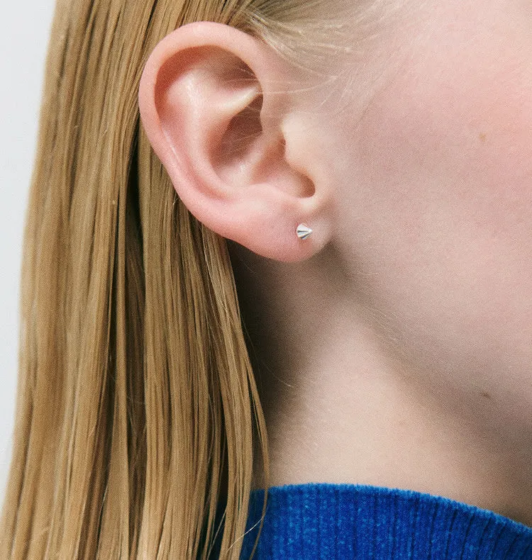 Wos WOS UP Siri stud ørering sølv single 0,4 cm