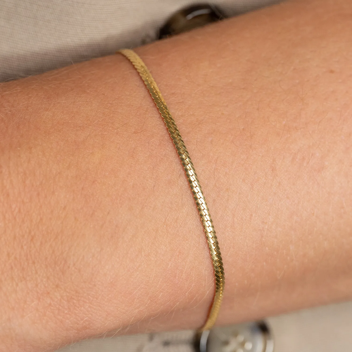 Sisi Copenhagen Sigga Golden armbånd forgyldt 16+4 cm