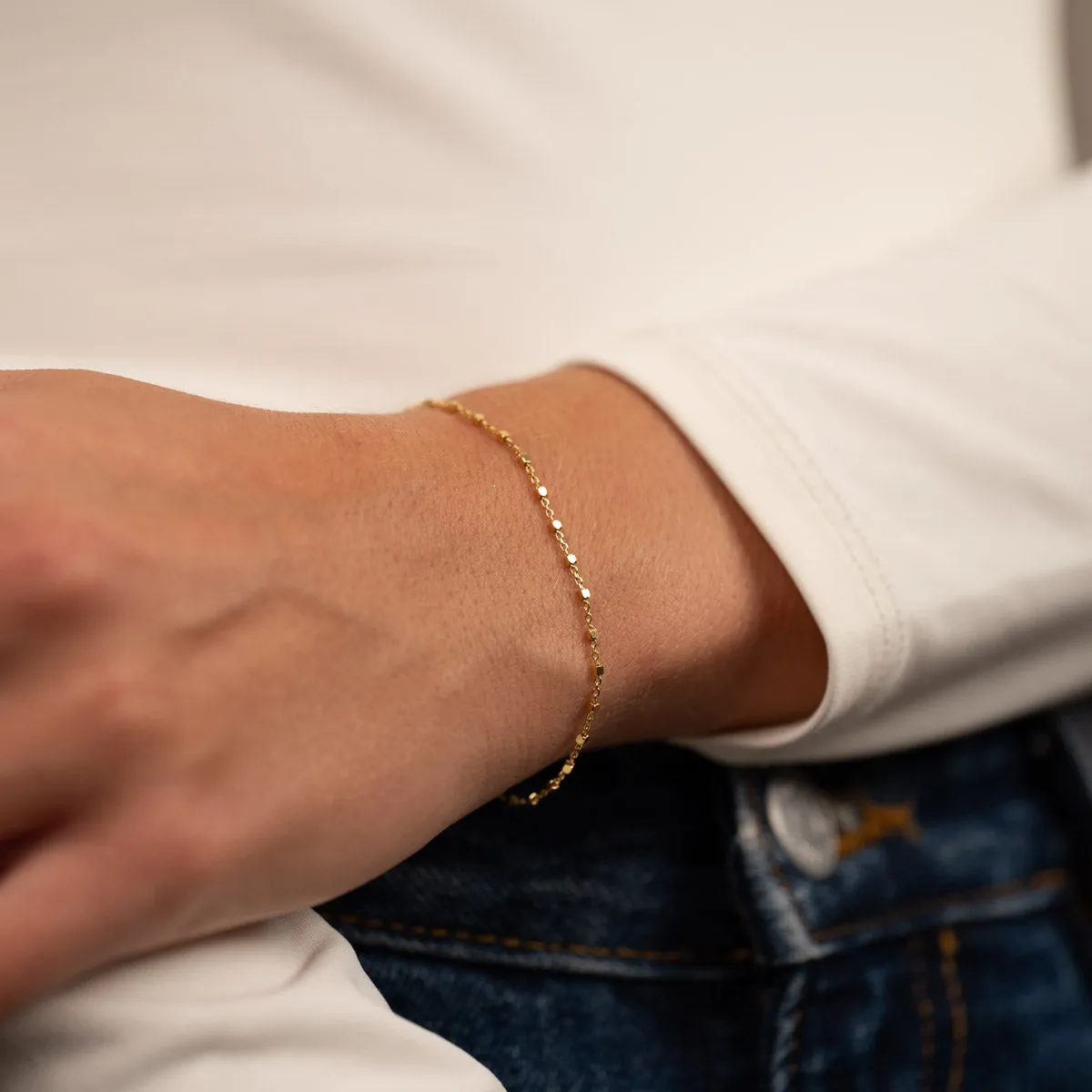 Sisi Copenhagen Delta armbånd forgyldt ankerkæde