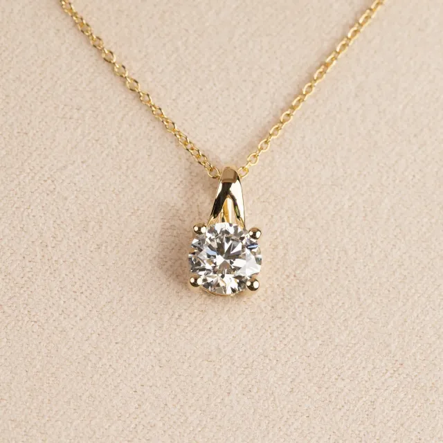 Sisi Copenhagen Prong Solitaire 1,0 ct vedhæng guld 14 kt diamant