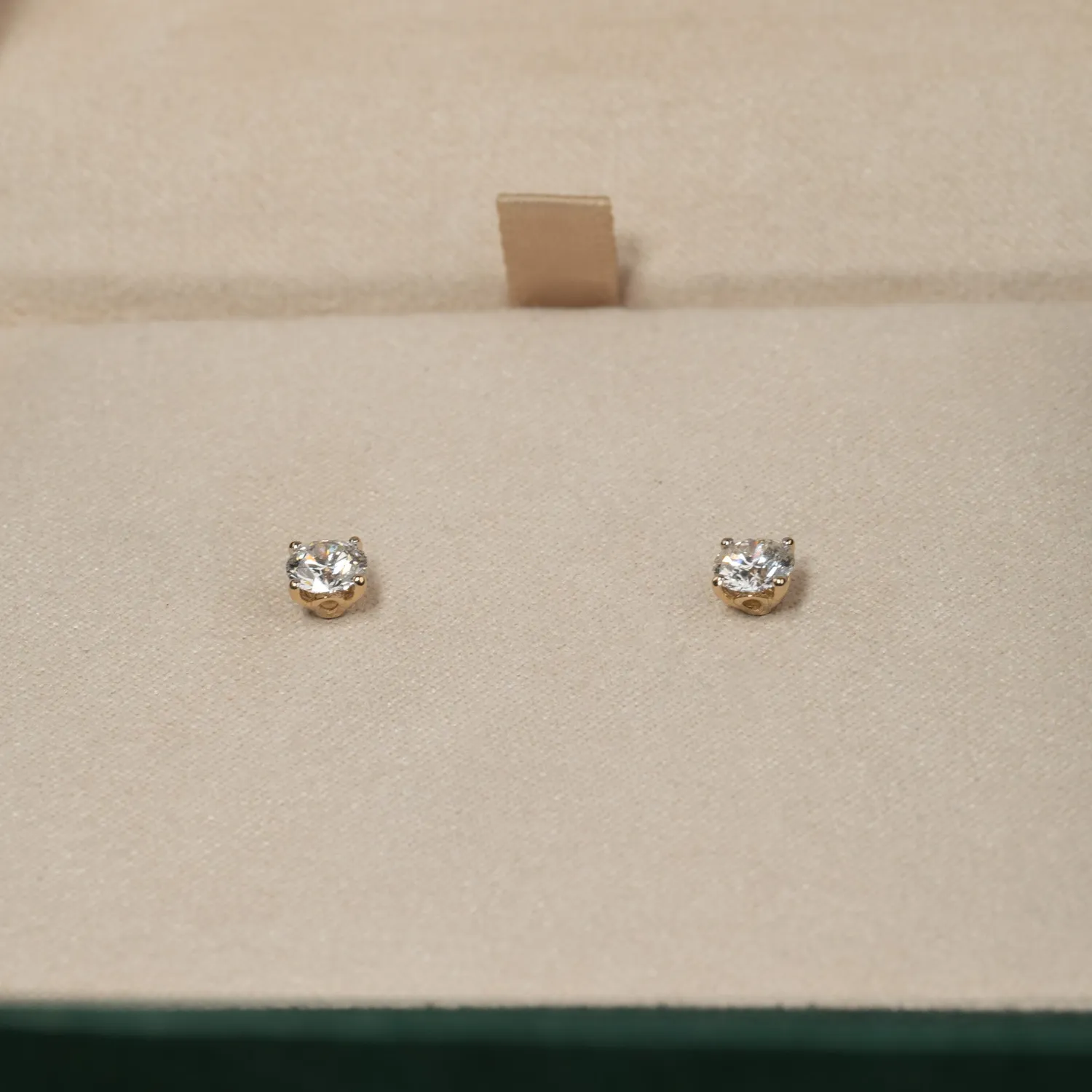 Sisi Copenhagen Classic Solitaire ørestikker 0,8 ct 14 kt