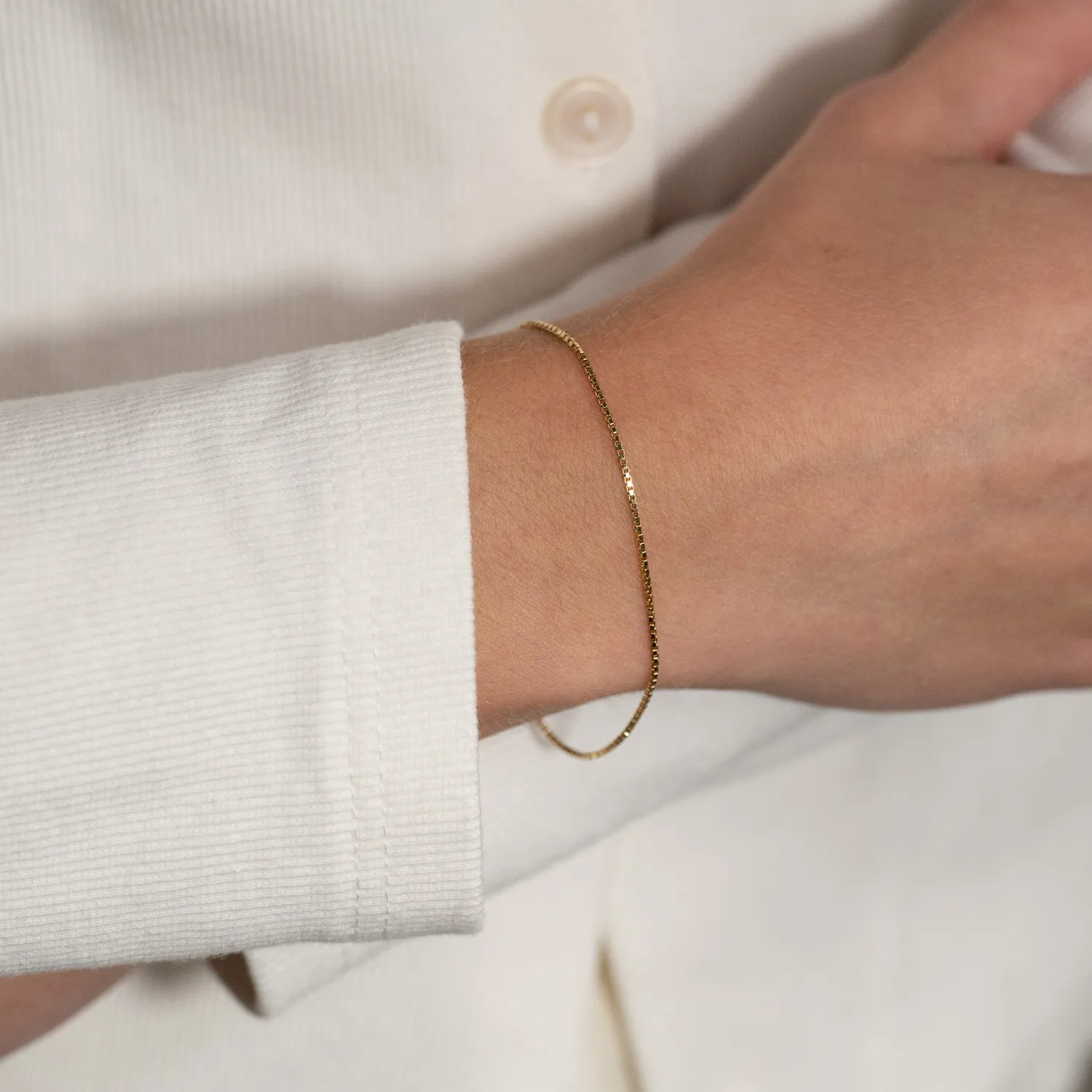 Sisi Copenhagen Venezia armbånd massivt 9 kt guld 16 cm