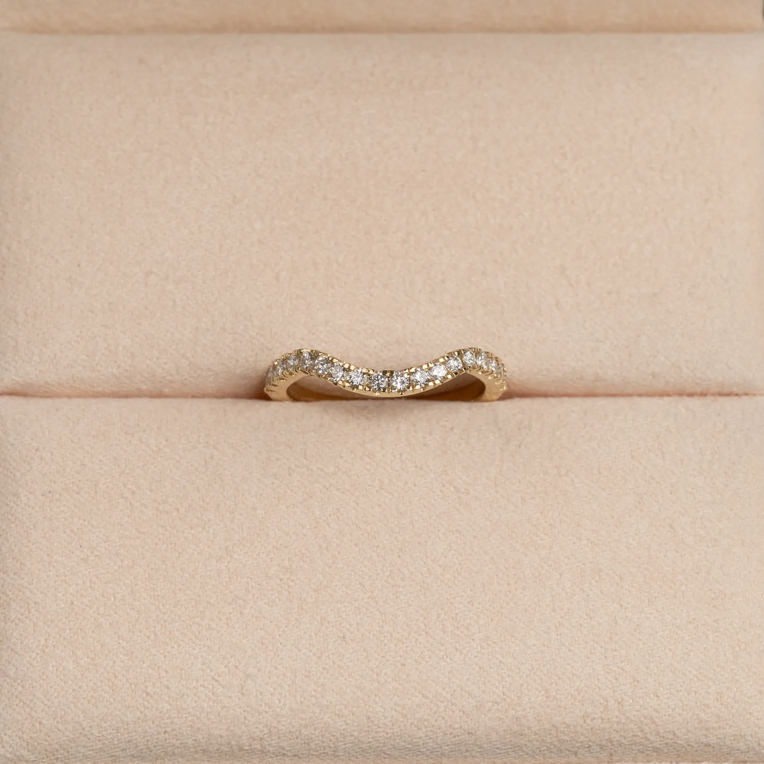 Sisi Copenhagen Wide Curve Stacking Alliance diamantring 0,30 ct guld