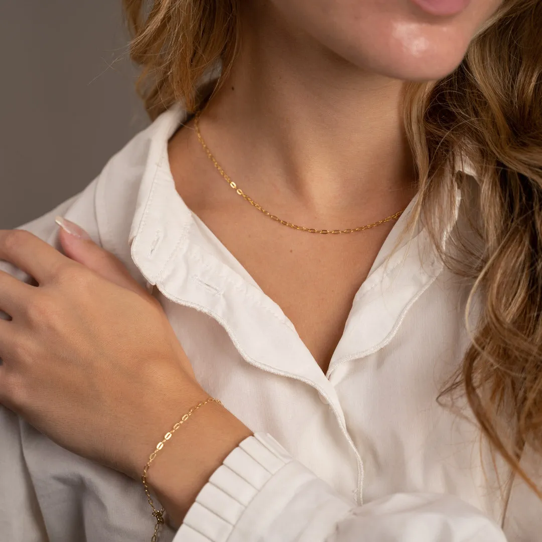 Sisi Copenhagen Alma armbånd forgyldt 2 mm