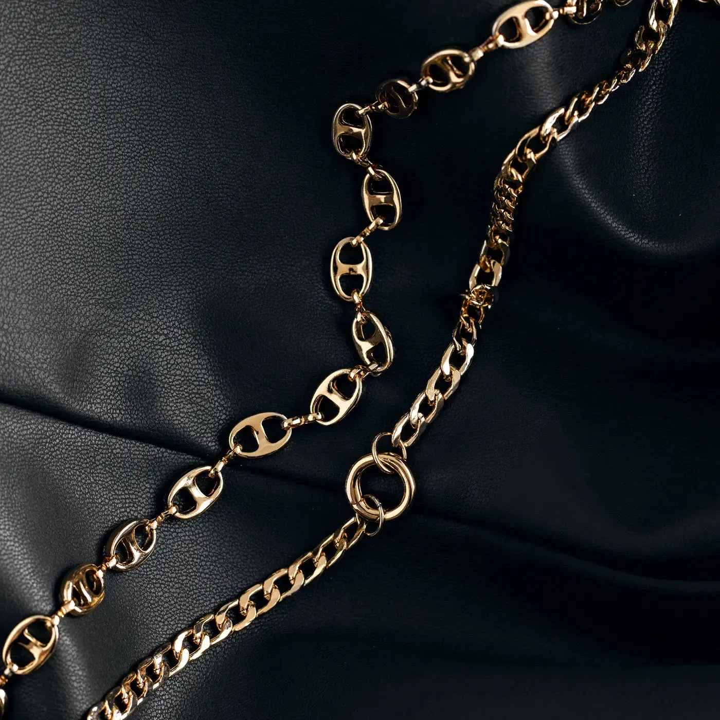 Timi of Sweden Link Chain halskæde 42 cm forgyldt kraftig