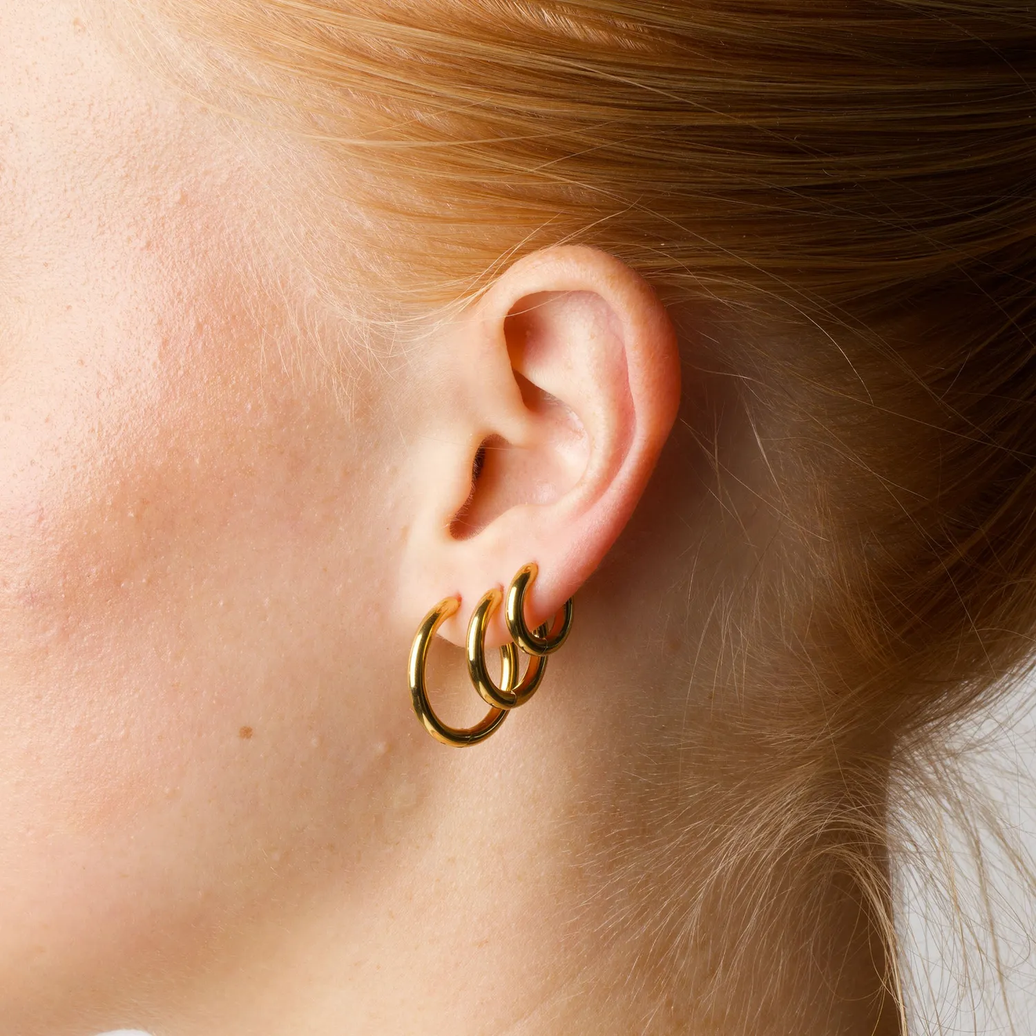 TIMI OF SWEDEN Hollie 13mm hoop øreringe rustfrit stål